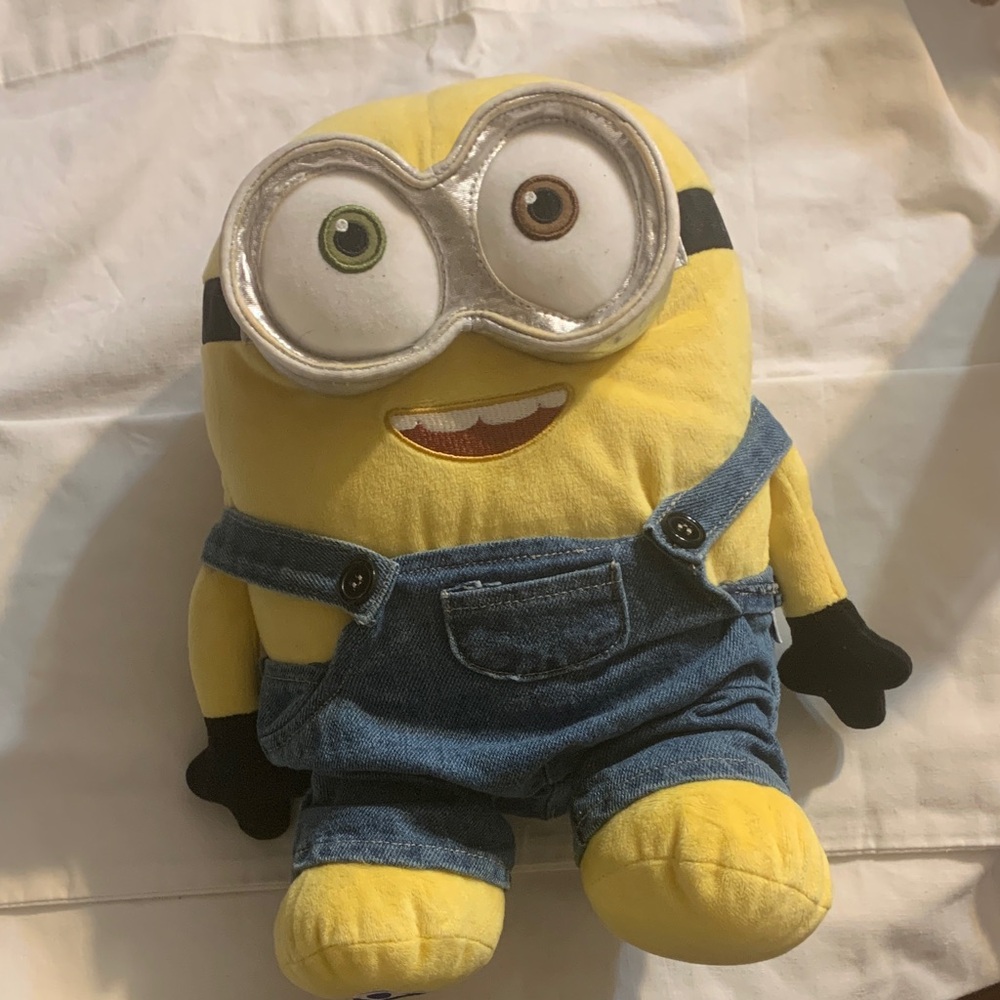 Build-A-Bear Yellow and Blue Minion Stuffed Animal